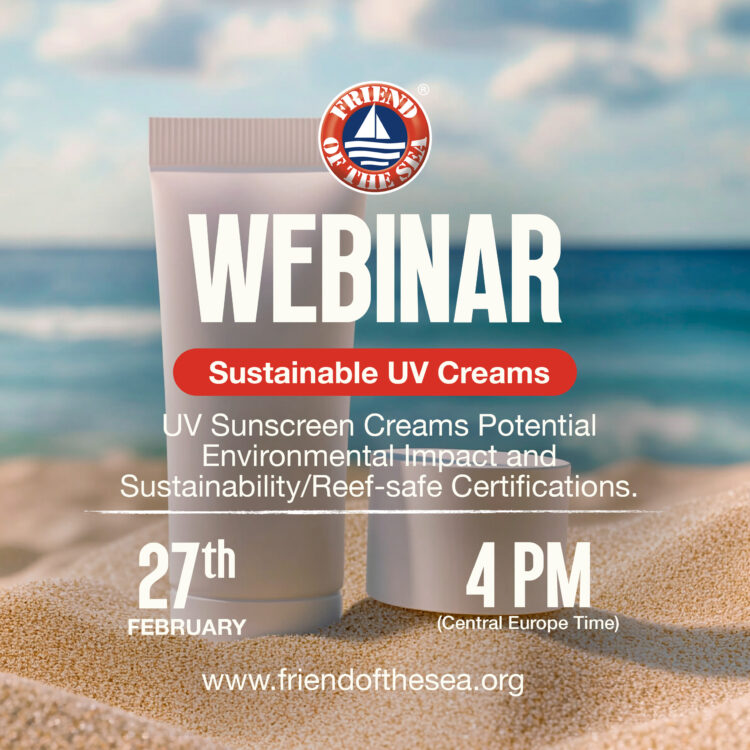 Webinar “UV Sunscreen Creams Potential Environmental Impact and Sustainability/Reef-safe Certifications.”